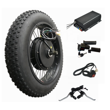 20'' 24'' 26'' 4.0inch Fat Bike 72v 5000w fat electric bicycle bike kit hub motor kit with TFT colorful display